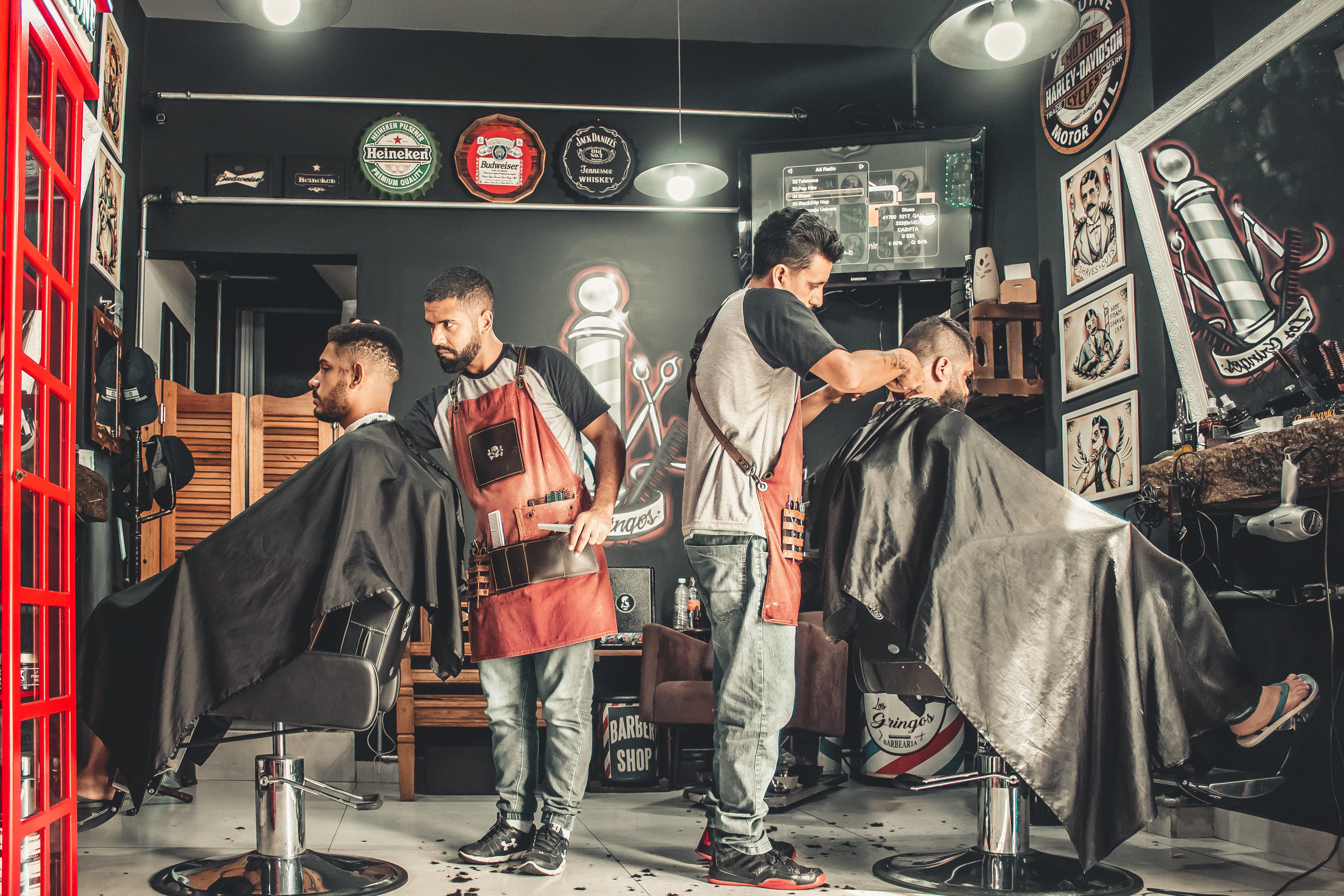 Image of inside the barber shop